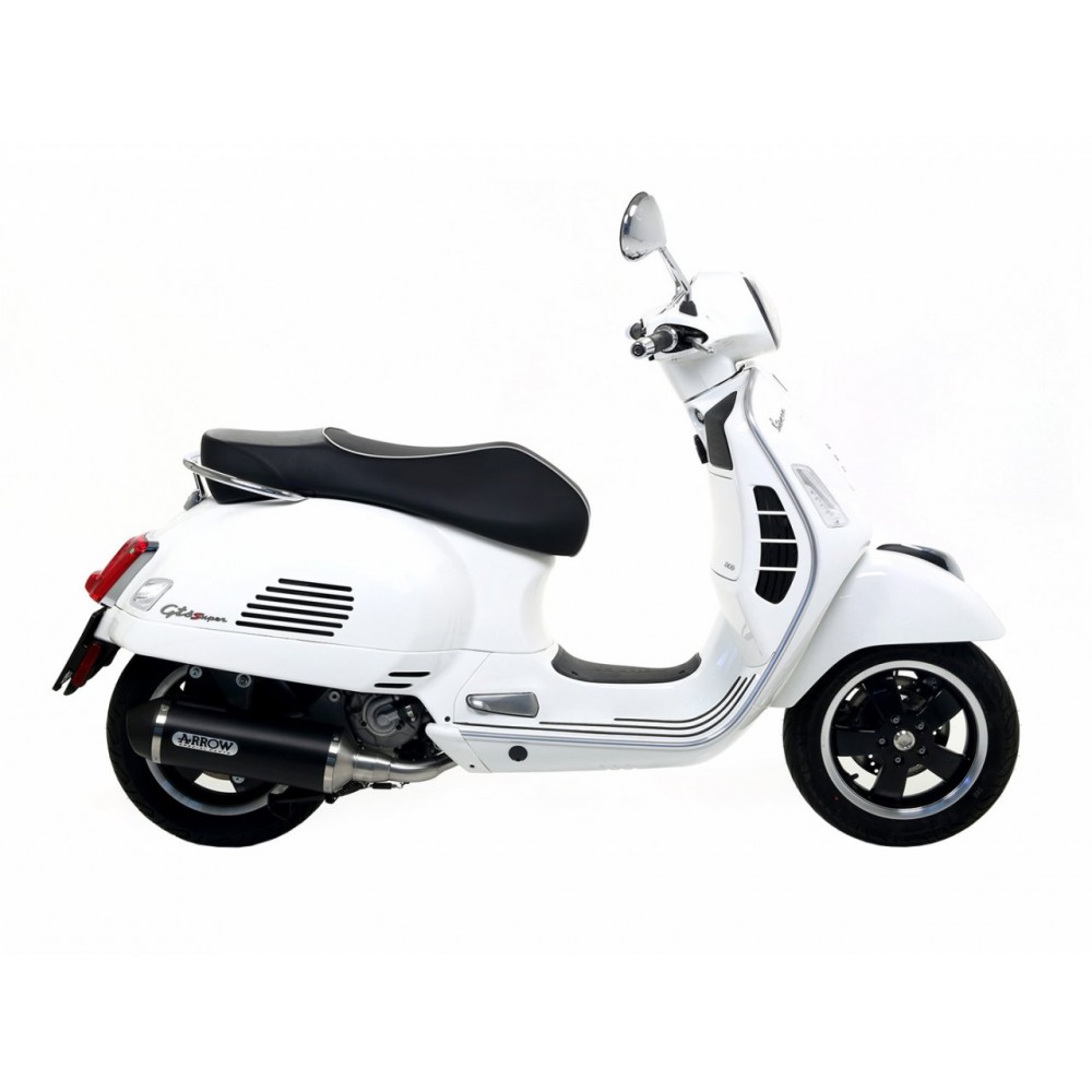 Εξάτμιση Urban Dark Aluminium Με Καταλύτη ARROW Για Vespa GTS 300/GTV 300 HPE